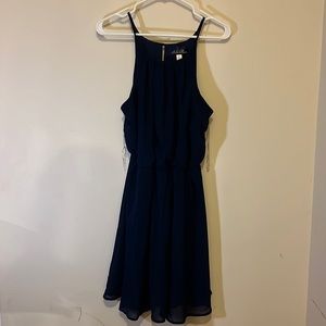 Navy blue cocktail dress